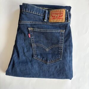 Levi's Mens 40x32 541 Athletic Stretch Jeans Dark Wash Cotton Elastane Straight